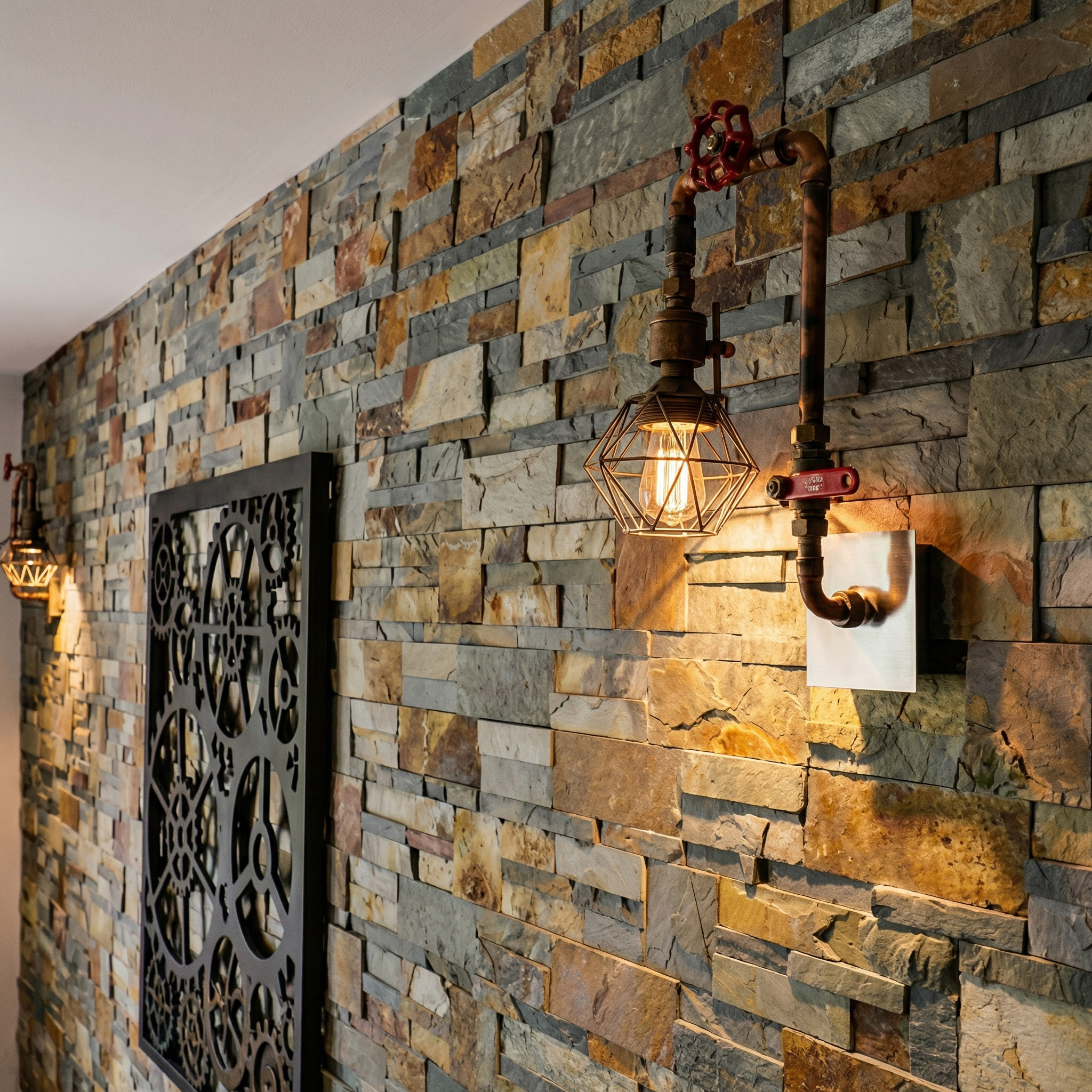 Habillage mural en pierre